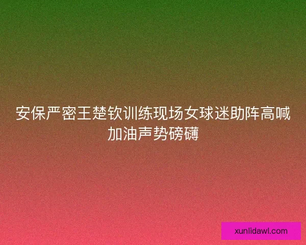 安保严密王楚钦训练现场女球迷助阵高喊加油声势磅礴 安保严密王楚钦训练现场女球迷助阵高喊加油声势磅礴